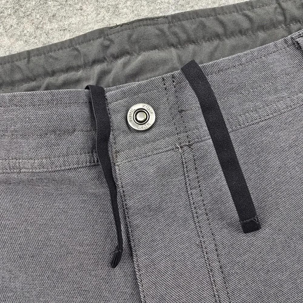 Kuhl Mens Hybrid Shorts Size 38 Gray Quick Dry Hiking Outdoor Drawstring Pockets